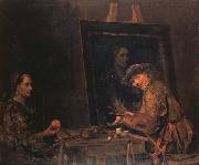 Arent De Gelder Self-Portrait Painting an Old Woman oil painting